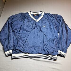 Vintage blue team usa olympics pullover windbreaker